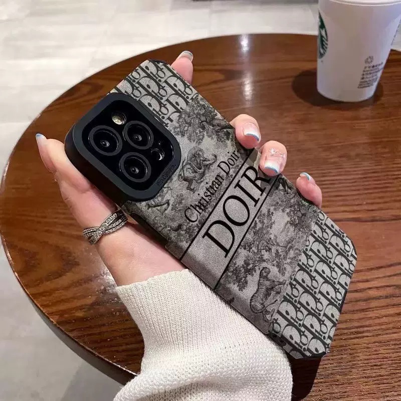 Doir pattern fine hole imitation fur phone case suitable for iPhone 17 16 15 14 13 12 11 Pro Max Plus X XS Max anti drop phone case